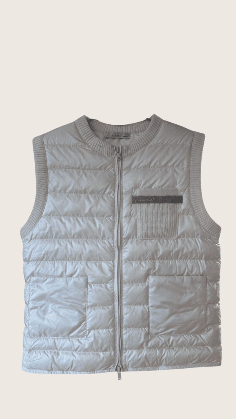 KAMIZELKA PIKOWANA „CASHMERE SHINE VEST” – kaszmir & puch gęsi