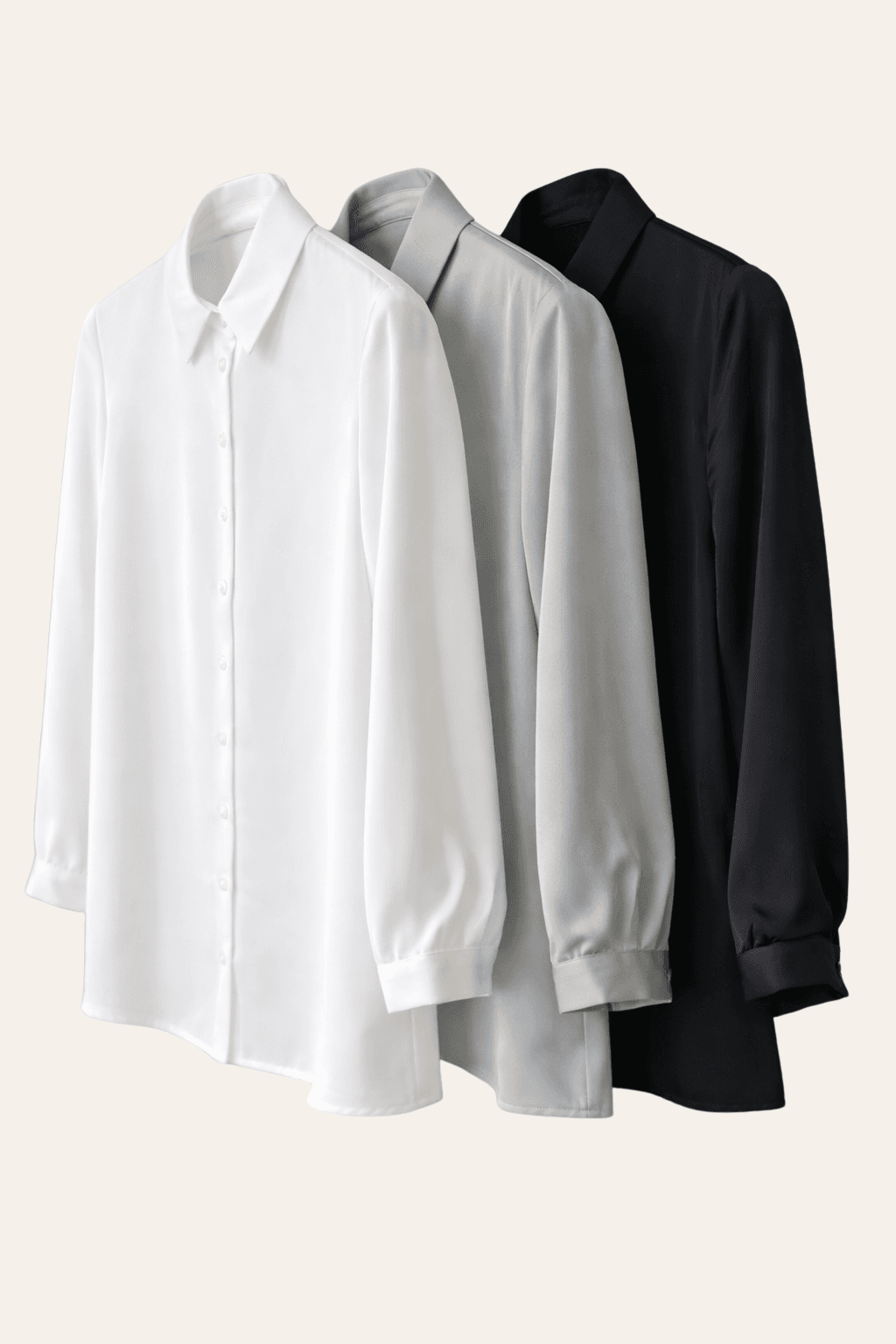 JEDWABNA BLUZKA DAMSKA Z RĘKAWEM 3/4