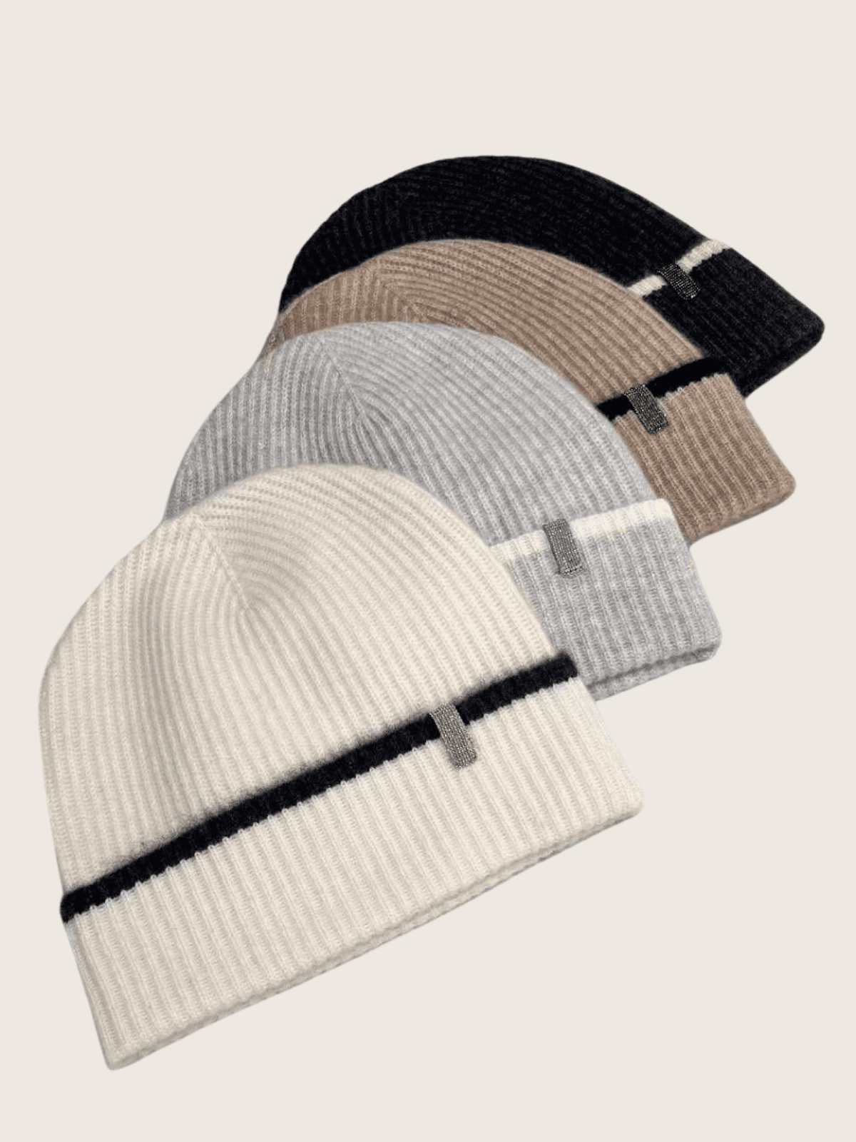 Czapka 100% Kaszmir – Luxury Rib Knit