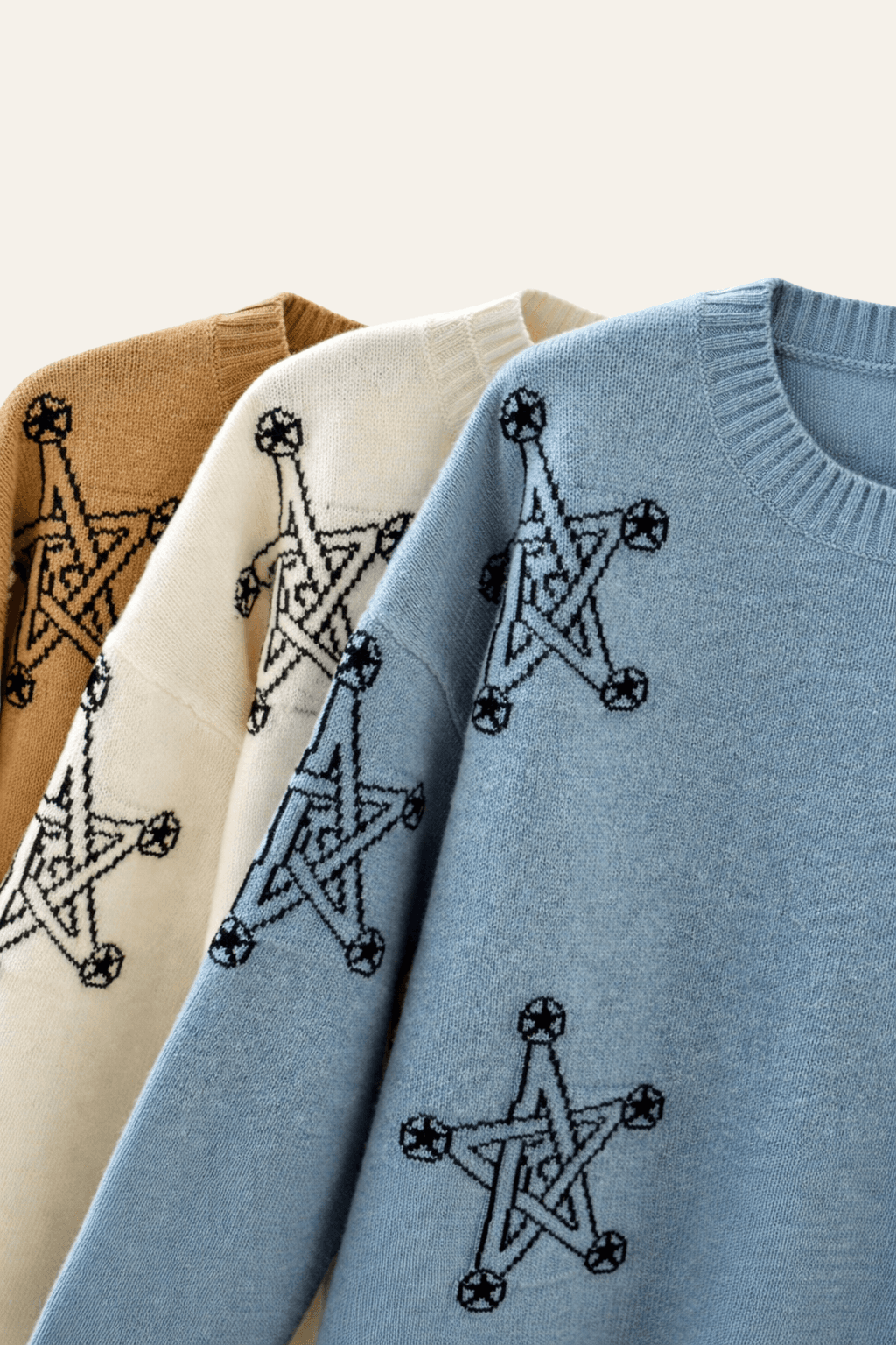 ANOA CASHMERE STAR SWEATER