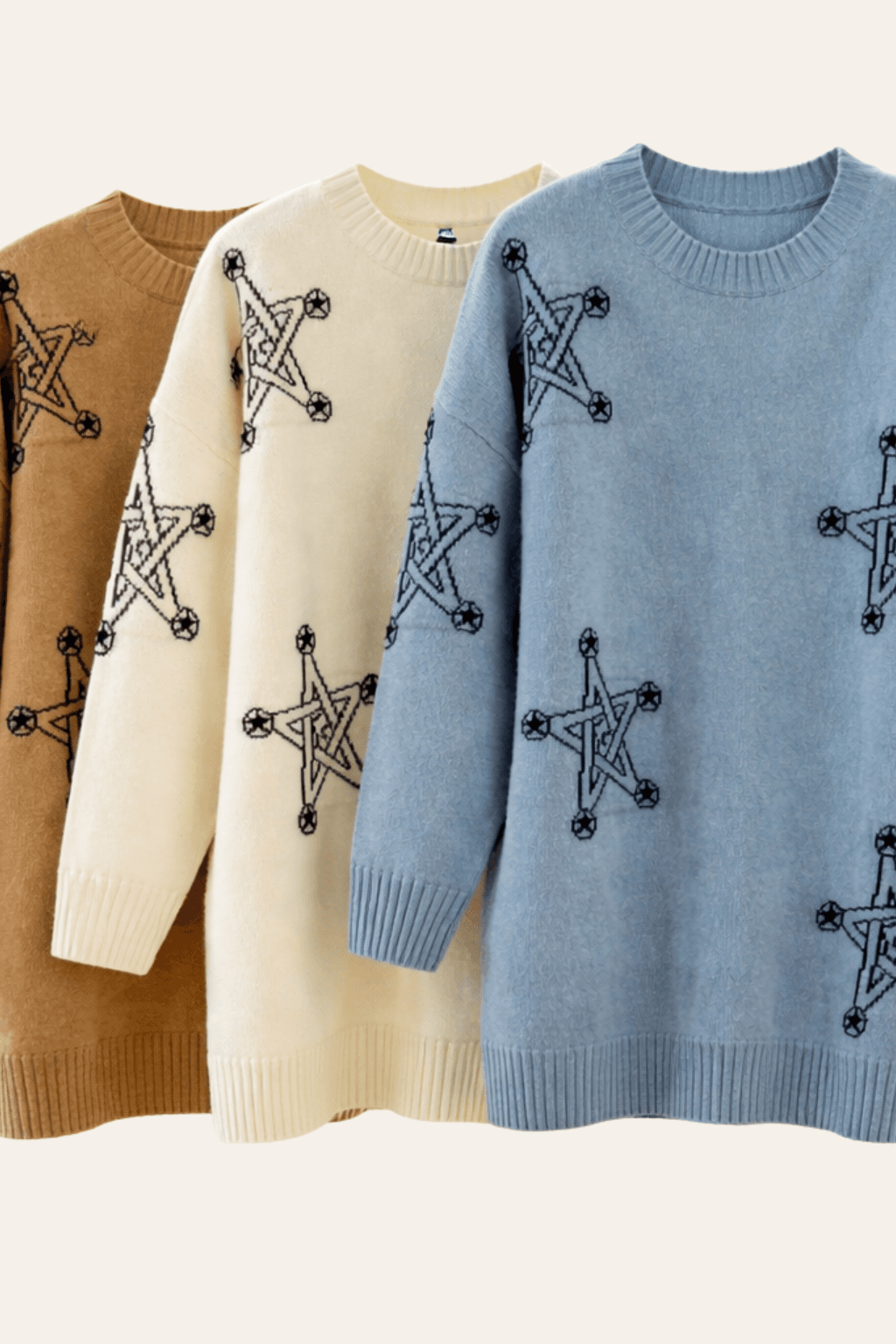 ANOA CASHMERE STAR SWEATER