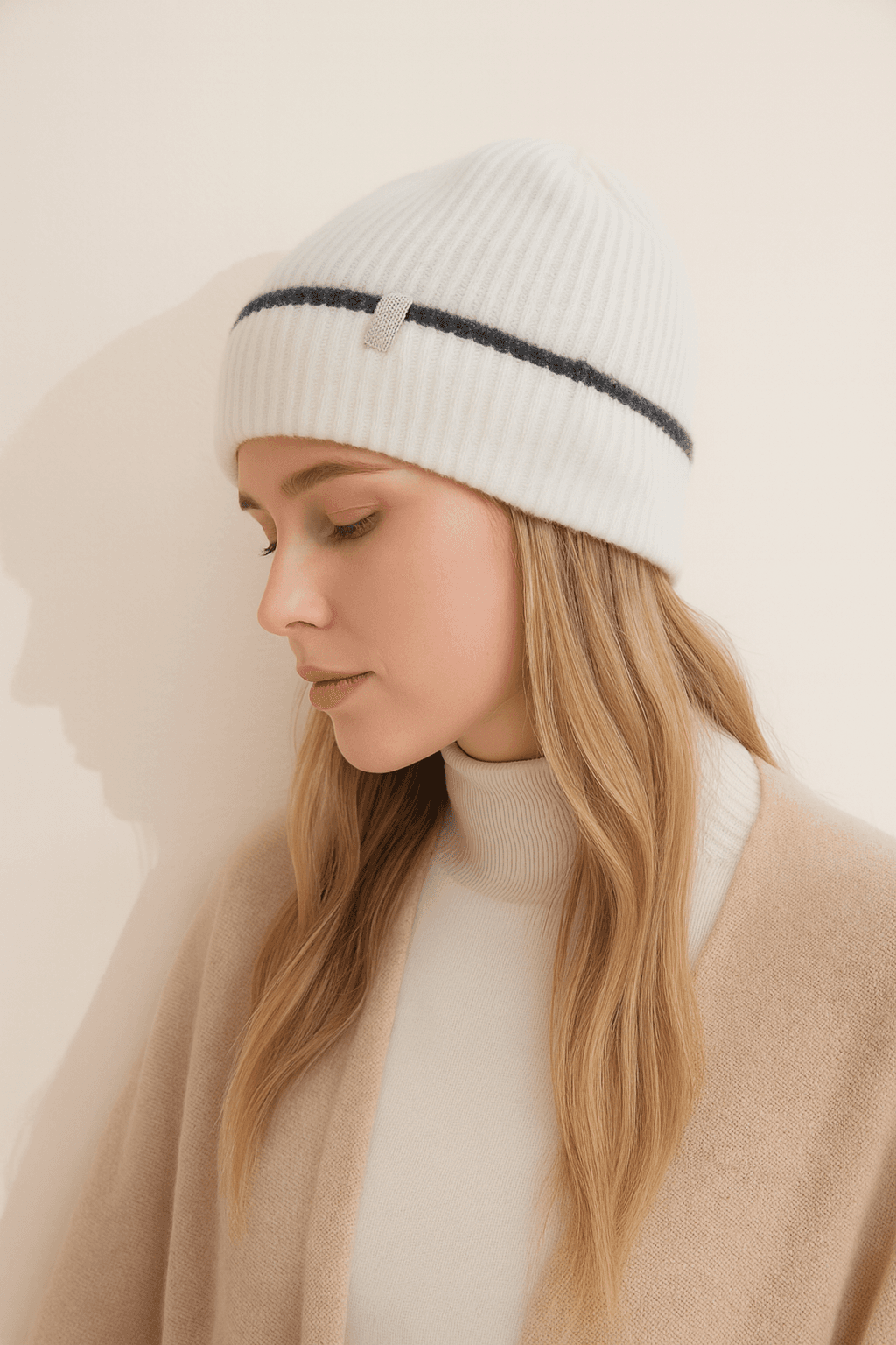 Czapka 100% Kaszmir – Luxury Rib Knit